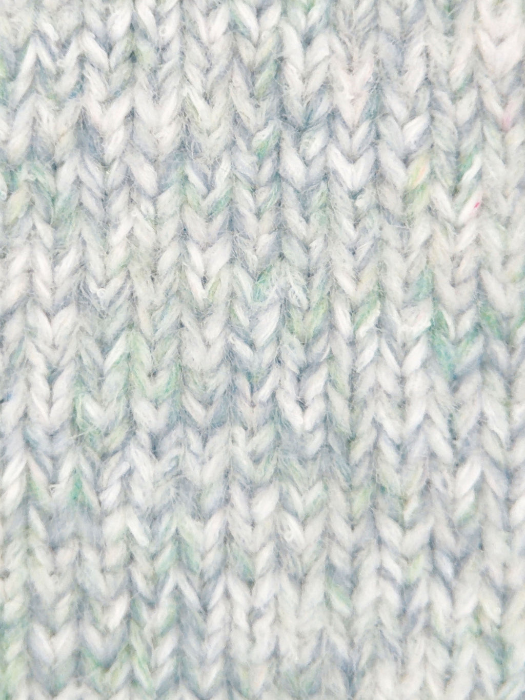 Soft Dawn Meadow blue mixed fiber yarn texture close-up